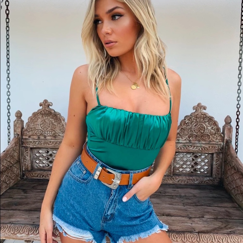 Tiger Mist Gala Bodysuit - Green